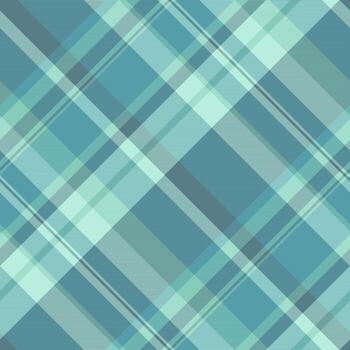 etnia tartán textil, texturizado textura tartán tela. marco cheque sin costura modelo antecedentes en cian y ligero colores. vector