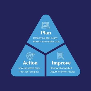 Triangular infographic Design isolated on blue background vector