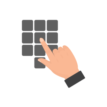 eben Design Mensch Hand drücken Taste auf numerisch Tastenfeld Schnittstelle png