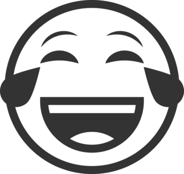 simples linha desenhando face com lágrimas do alegria estilo expressão símbolo png