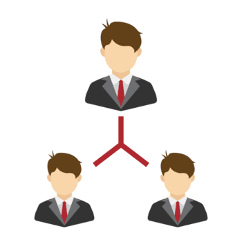 plano estilo hierarquia organização gráfico com o negócio pessoas conexão ícone png