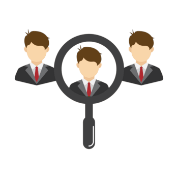 simples plano estilo candidato seleção processo e recrutamento ilustração gráfico png