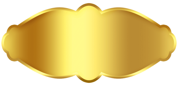 Elegant Gradient Gold Frame png
