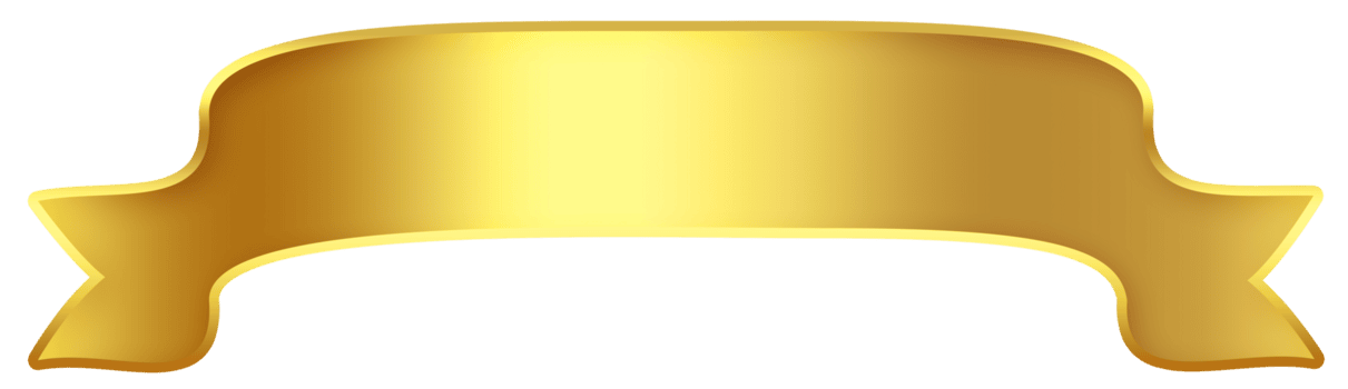 Gradient Gold Frame Ribbon png