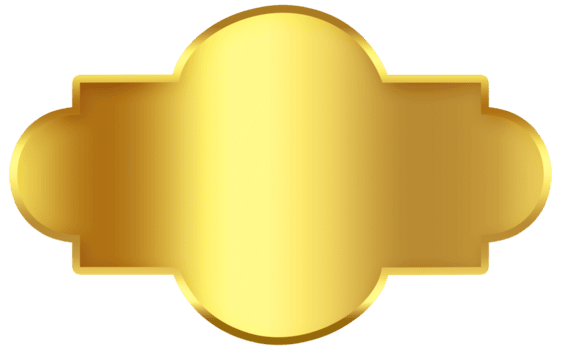 Label Gradient Gold Frame png