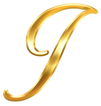 caligrafia ouro carta Eu png