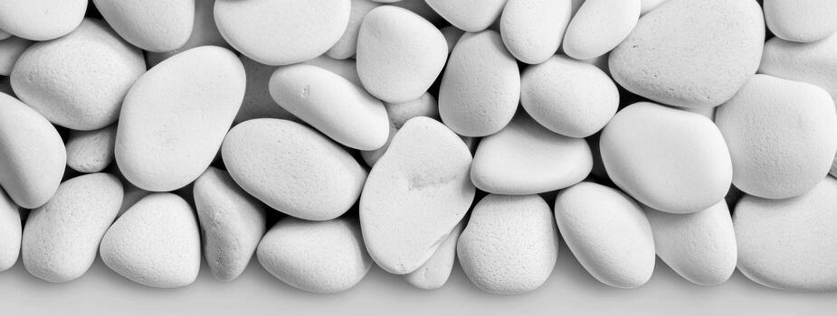 Close-up view of white stones photo