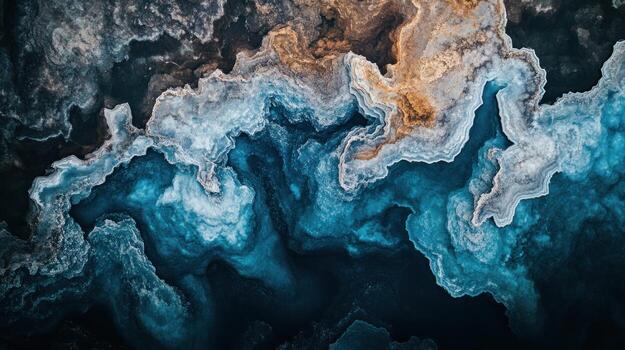 Abstract landscape of layered, textured colors photo