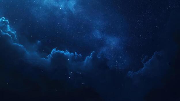 Night sky with clouds photo