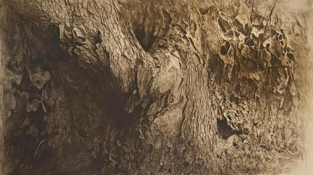 de cerca de un texturizado árbol maletero foto