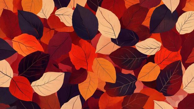 Autumnal leaf background photo