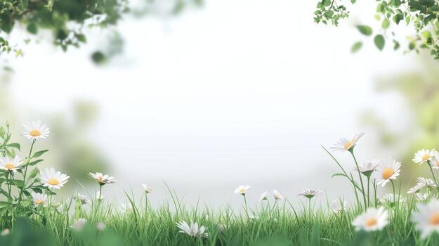 Spring Meadow Background photo