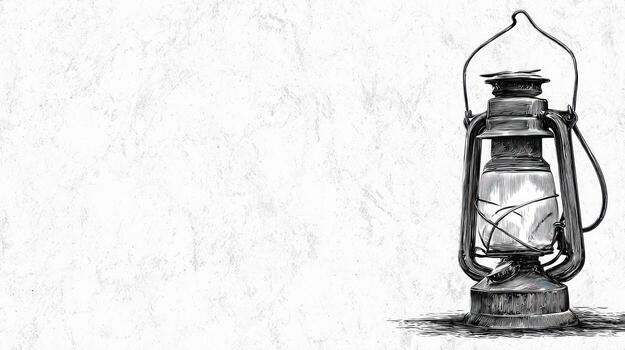 Clásico linterna bosquejo en texturizado fondo, aislado bien, alto llave foto