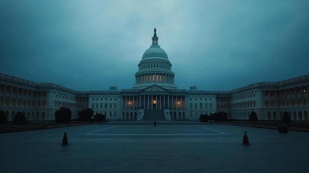 US Capitol at twilight photo