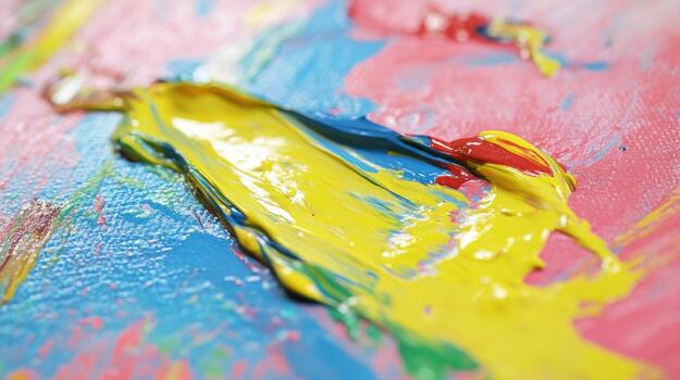 Abstract paint strokes photo