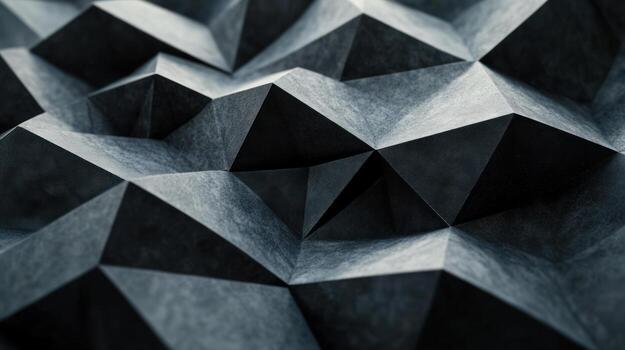Abstract geometric dark gray shapes photo
