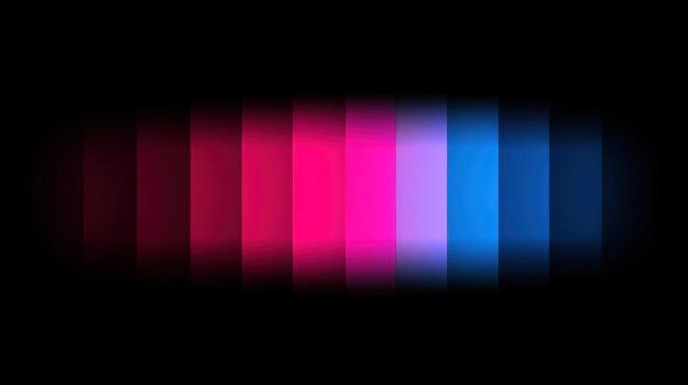 Abstract horizontal bar of vibrant color gradients photo