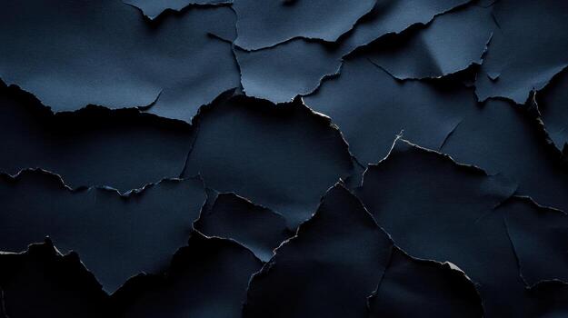 Dark indigo torn paper texture photo