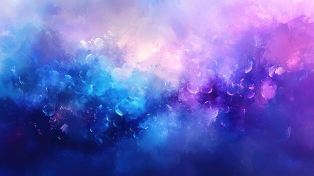 Abstract vibrant cloud-like shapes in soft pastels and deep blues photo