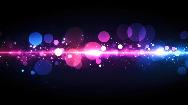 Abstract vibrant glowing light effect photo