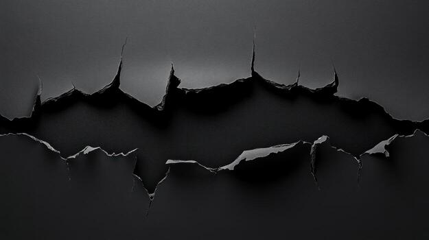 Dark, torn paper texture photo