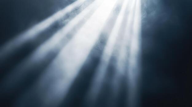 Light rays through haze photo