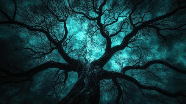 Vast, mystical tree canopy photo
