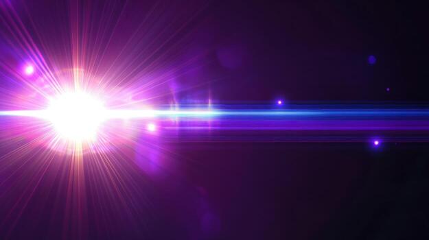 Abstract vibrant light burst photo