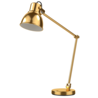 ouro mesa luminária isolado em transparente fundo png