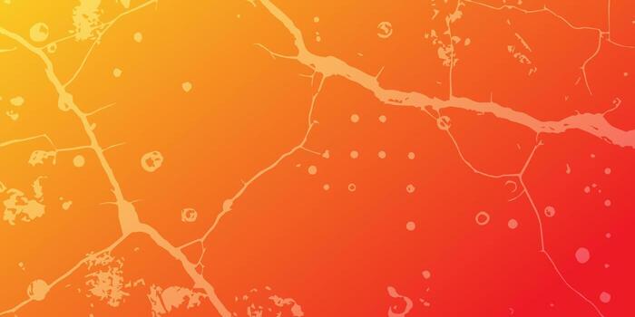 Abstract Orange Gradient Texture with Cracks and Spots. vector