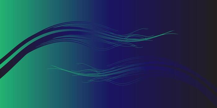 Abstract Flowing Lines with Gradient Color Transition Design. vector