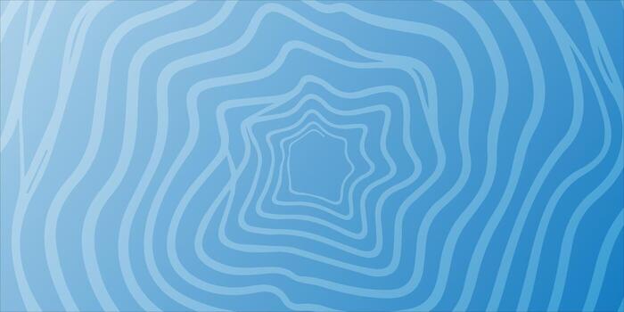 Abstract Light Blue Concentric Wavy Lines Pattern Background Design. vector