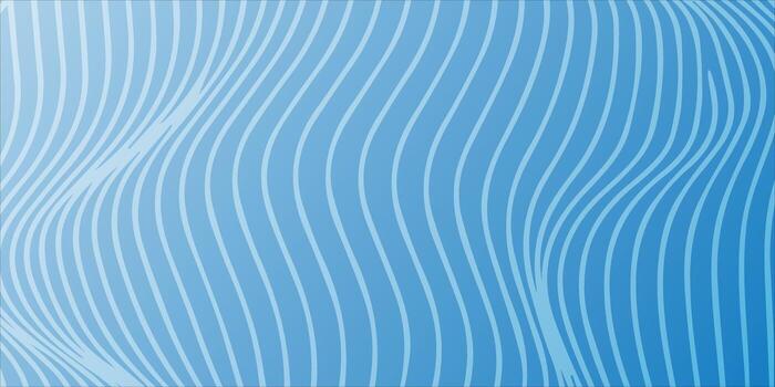 Abstract Blue Wavy Lines Pattern with Gradient Background. vector