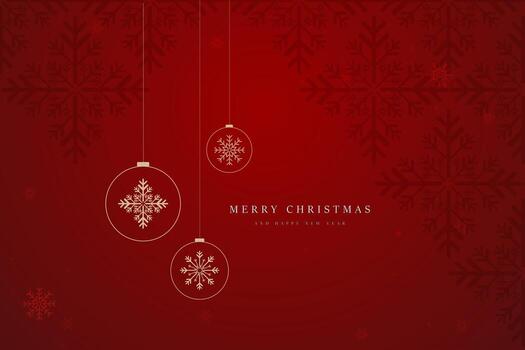 A christmas elements Red abstract background with Elegant red merry christmas tree, Flat design of Christmas tree concepts vector