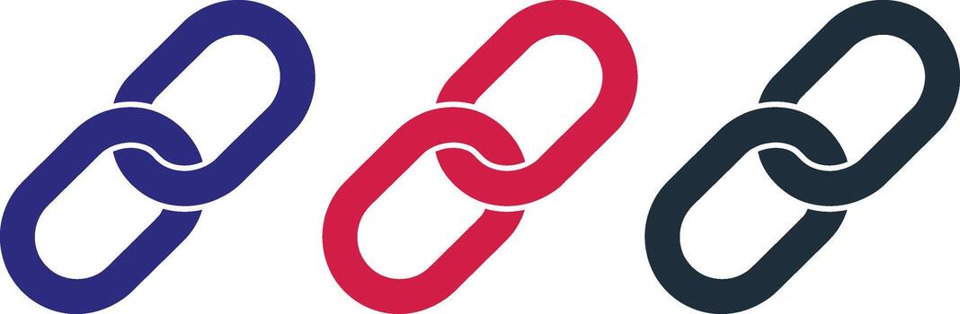 enclavamiento cadena enlace símbolo representando conexión y relación sencillo gráficos vector