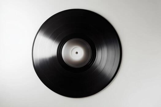 Vinyl record designed to emit soothing light frequencies for relaxation photo