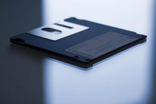 reflexiones de un disco en un suave vaso superficie con suave Encendiendo foto