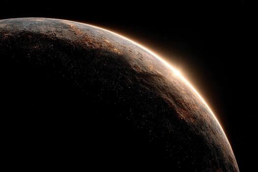 Glow in the vast universe with distant planets and cosmic beauty photo