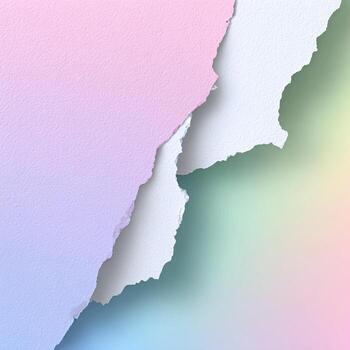 Torn paper background with rainbow colors photo