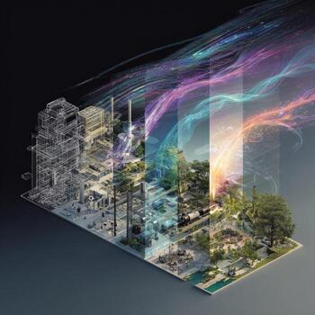 Industrial site transformation, from blueprint to lush park photo