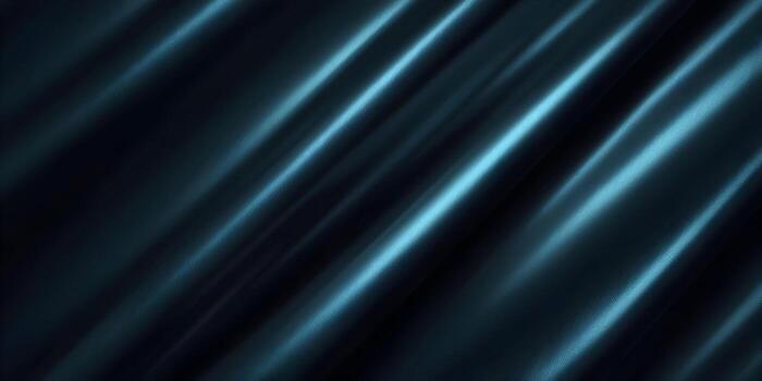 A dark blue abstract background with glowing teal diagonal lines and fabric like textures creating a smooth elegant feel photo