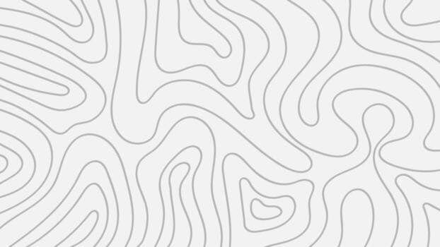 Hand Drawn Topographic Map Line Pattern Background in Gray and White Monochrome vector