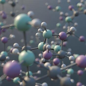 An Exquisitely Detailed Macro Journey through Intricate Molecular Formations, Bathed in Soft Natural Light and Subtle Modern Tones, Captivating Elegance photo