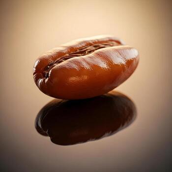 Macro Artistry Glossy Reflective Grain Exquisitely Illuminated by Warm, Soft Light, Revealing Intricate Refined Textures and Quiet Elegance in Every Detail photo