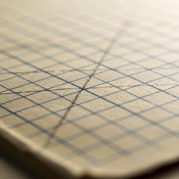 macro capturar de Envejecido grafico papel un detallado exploración de suave borroso lápiz marcas, difundido luz, y intrincado fibra texturas foto