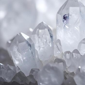 Intricate Quartz Micro Textures A Detailed Close-Up Exploration Revealing Exquisite Crystalline Patterns and Subtle Reflections in an Elegant, Modern Setting photo