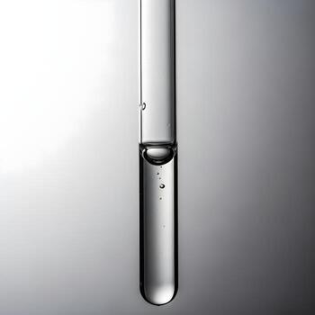 Exquisite Macro Vision Capillary Tube Refined with Intricate Fluid Reflections, Minimalist Lighting, and a Soft Gradient Backdrop Highlighting Textural Sophistication photo