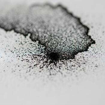 Intricate Macro Exploration of Xerographic Toner Textures A Vibrant Display of Mechanical Print Artistry on Exquisitely Detailed Fine Paper Surfaces photo