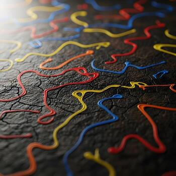 Vivid Macro Dance Capturing the Jitterbug of Dynamic Light and Texture, Revealing an Intricate Tapestry of Movement and Soft Illumination photo