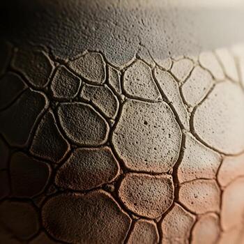 macro maravilla exquisitamente detallado no plástico cerámico texturas y orgánico patrones iluminado por suave difundido ligero en un minimalista, sereno lona foto